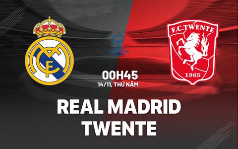 Nhận định nữ Real Madrid vs nữ Twente 0h45 ngày 14/11 (Champions League 2024/25)