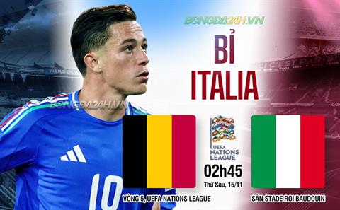 Nhận định Bỉ vs Italia (2h45 ngày 15/11): Không dễ cho chủ nhà