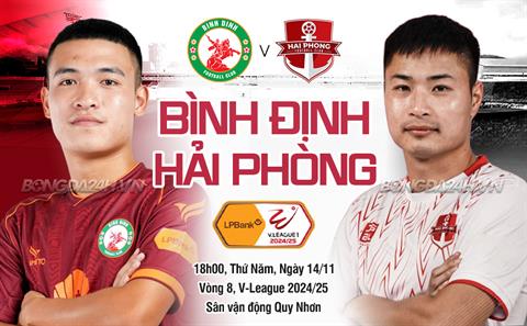 Nhận định Bình Định vs Hải Phòng (18h00 ngày 14/11): Tiếp đà thăng hoa