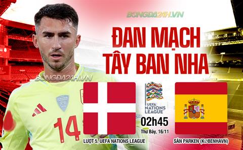 Nhận định Đan Mạch vs Tây Ban Nha (02h45 ngày 16/11): Phân định ngôi đầu