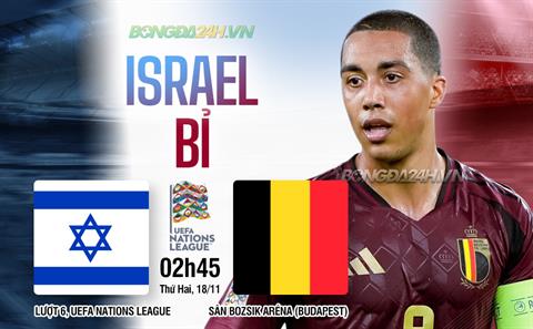 Nhận định Israel vs Bỉ (02h45 ngày 18/11): Tránh cơn địa chấn