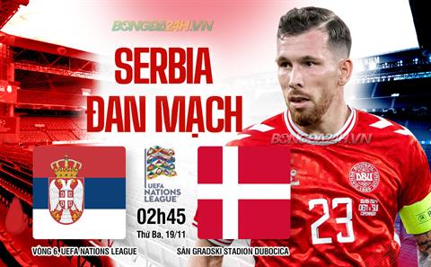 Nhận định Serbia vs Đan Mạch (02h45 ngày 19/11): Một mất một còn