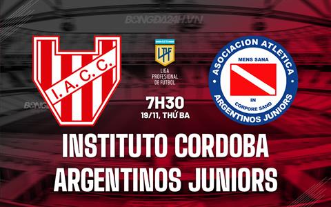 Nhận định Instituto Cordoba vs Argentinos Juniors 7h30 ngày 19/11 (VĐQG Argentina 2024)