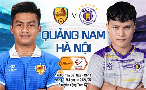 Nhận định Quảng Nam vs Hà Nội (17h00 ngày 19/11): Khách có quà?