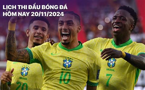 Lịch thi đấu bóng đá ngày 20/11/2024: V-League, VL World Cup