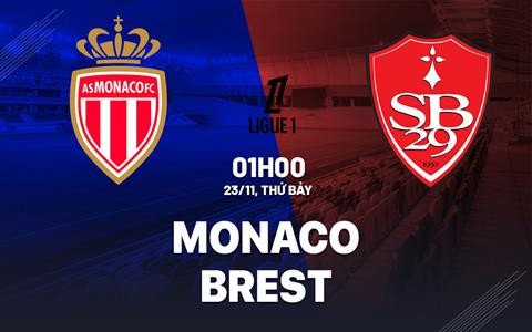 Nhận định Monaco vs Brest (01h00 ngày 23/11): Nỗ lực bám đuổi PSG