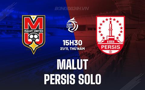 Nhận định Malut vs Persis Solo 15h30 ngày 21/11 (VĐQG Indonesia 2024/25)