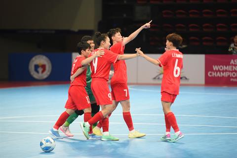 ĐT futsal nữ Việt Nam đánh bại Thái Lan để đăng quang chức vô địch