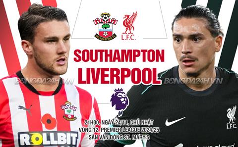 Nhận định Southampton vs Liverpool (21h00 ngày 24/11): Đỉnh cao và vực thẳm