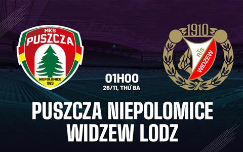 Nhận định Puszcza Niepolomice vs Widzew Lodz 1h00 ngày 26/11 (VĐQG Ba Lan 2024/25)