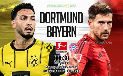 Nhận định Dortmund vs Bayern Munich (0h30 ngày 1/12): Khó cản Hùm xám