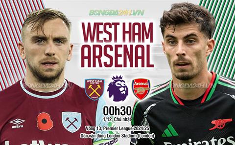 Nhận định West Ham vs Arsenal (0h30 ngày 1/12): Tiếp đà hưng phấn