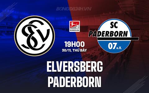 Nhận định Elversberg vs Paderborn 19h00 ngày 30/11 (Hạng 2 Đức 2024/25)