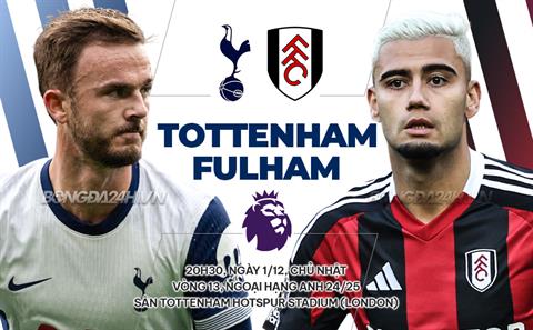 Nhận định Tottenham vs Fulham (20h30 ngày 1/12): Đôi công mãn nhãn