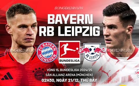 Nhận định Bayern vs Leipzig (2h30 ngày 21/12): Chờ Hùm xám trở lại