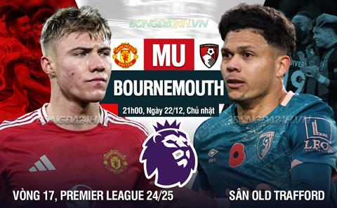 Nhận định MU vs Bournemouth (21h00 ngày 22/12): Đối thủ cứng đầu