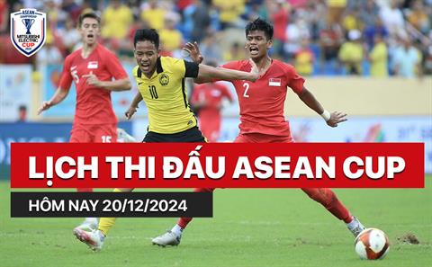 Lịch thi đấu ASEAN Cup hôm nay 20/12: Đội nào cùng Thái Lan đi tiếp?