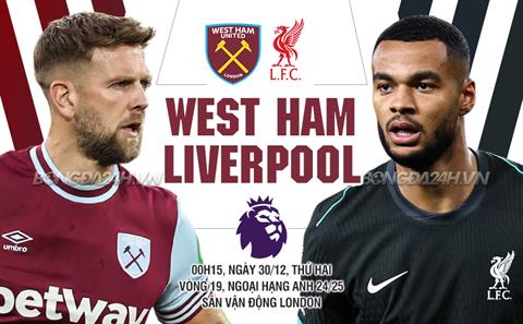 Nhận định West Ham vs Liverpool (0h15 ngày 30/12): Khó cản Lữ đoàn đỏ