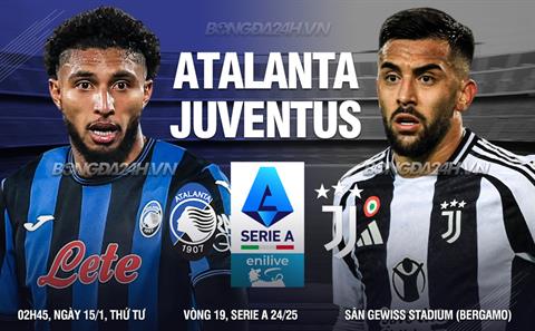 Nhận định Atalanta vs Juventus (2h45 ngày 15/1): Không dễ cho chủ nhà