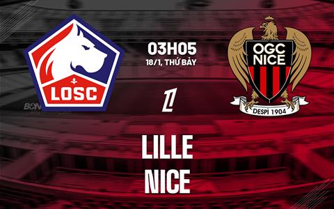 Nhận định Lille vs Nice (03h00 ngày 18/1): Trận chiến khốc liệt