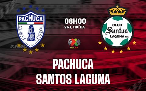 Nhận định Pachuca vs Santos Laguna 8h00 ngày 21/1 (VĐQG Mexico 2024/25)