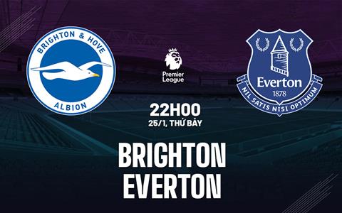 Nhận định Brighton vs Everton (22h00 ngày 25/1): Không dễ cho chủ nhà