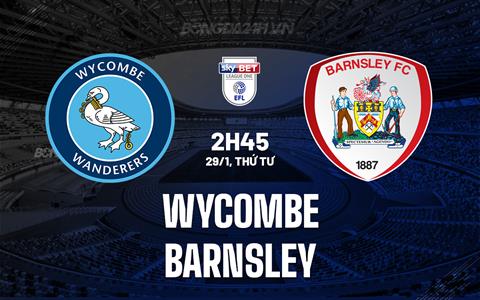 Nhận định Wycombe vs Barnsley 2h45 ngày 29/1 (Hạng 3 Anh 2024/25)