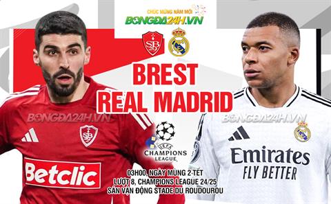 Nhận định Brest vs Real Madrid (03h00 ngày 30/1): Cải thiện thứ hạng