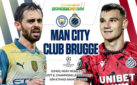 Nhận định Man City vs Club Brugge (3h00 ngày 30/1): Mệnh lệnh phải thắng