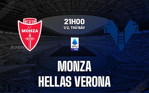 Nhận định Monza vs Hellas Verona 21h00 ngày 1/2 (Serie A 2024/25)