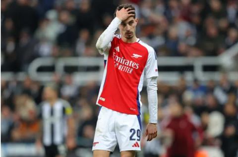 Kai Havertz dính chấn thương, hàng công Arsenal khủng hoảng