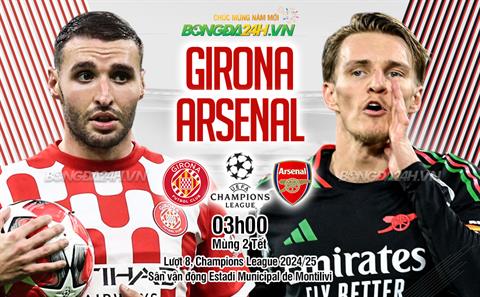 Thắng Girona, Arsenal xếp hạng 3 chung cuộc ở League phase cúp C1 châu Âu