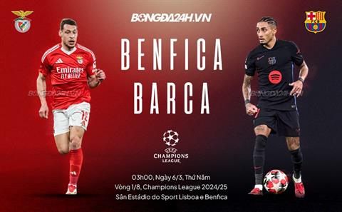 Raphinha lập siêu phẩm, Barca hạ Benfica trong thế thiếu người
