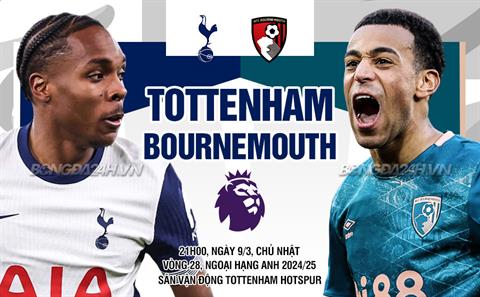 Nhận định Tottenham vs Bournemouth (21h00 ngày 9/3): Đôi công mãn nhãn