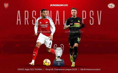 Nhận định Arsenal vs PSV Eindhoven (03h00 ngày 13/3): Hoàn thành nhiệm vụ