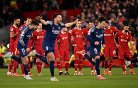 Những con số ấn tượng sau khi Liverpool bị PSG loại khỏi Champions League