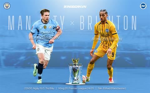 Nhận định Man City vs Brighton (22h00 ngày 15/3): Chờ chủ nhà vượt khó