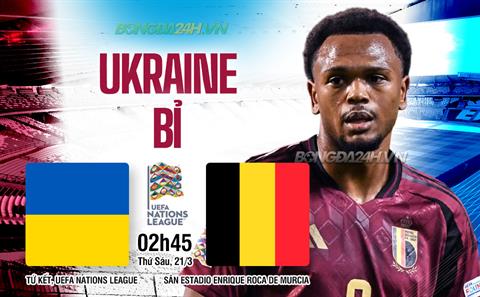Nhận định Ukraine vs Bỉ (2h45 ngày 21/3): Không dễ cho Bầy quỷ đỏ