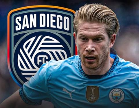 Kevin De Bruyne sẽ rời Man City và gia nhập CLB Nhà nghề Mỹ San Diego?
