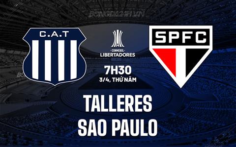 Nhận định Talleres vs Sao Paulo 7h30 ngày 3/4 (Copa Libertadores 2025)