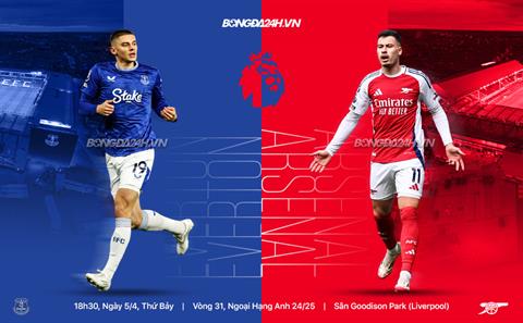 Trực tiếp Nhận định - bình luận kết quả Everton vs Arsenal (18h30 ngày 5/4)