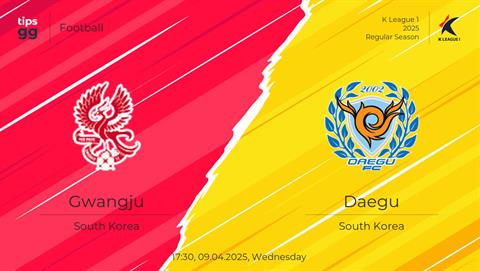Nhận định phạt góc trận đấu Gwangju vs Daegu (17h30 ngày 9/4)