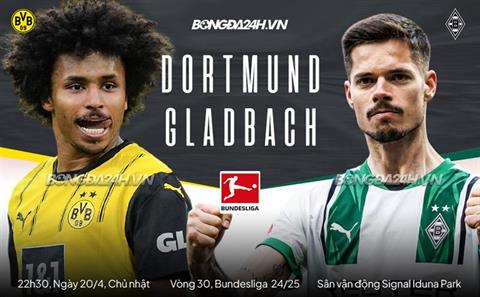 Nhận định Dortmund vs Gladbach (22h30 ngày 20/4): Tiếp đà hồi sinh