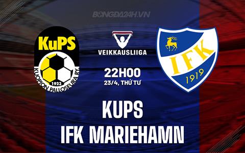Nhận định KuPS vs IFK Mariehamn 22h00 ngày 23/4 (VĐQG Phần Lan 2025)