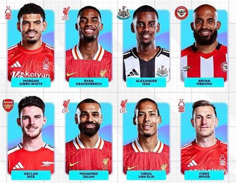 Salah, Van Dijk, Rice xuất hiện trong đề cử 'Cầu thủ xuất sắc nhất Premier League 2024/25'