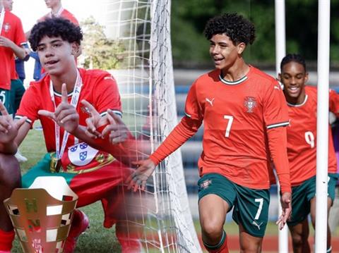 Con trai Ronaldo lập cú đúp, góp công đưa U15 Bồ Đào Nha giành chức vô địch