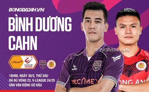 Nhận định Bình Dương vs CAHN (18h00 ngày 30/5): Đá vì danh dự