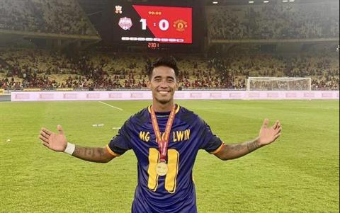 Maung Maung Lwin ngỡ ngàng với bàn thắng vào lưới MU