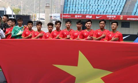 Đội tuyển U16 Việt Nam hòa quả cảm đội chủ nhà Trung Quốc
