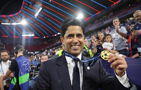 Chủ tịch Nasser Al-Khelaifi hãnh diện với chức vô địch của PSG